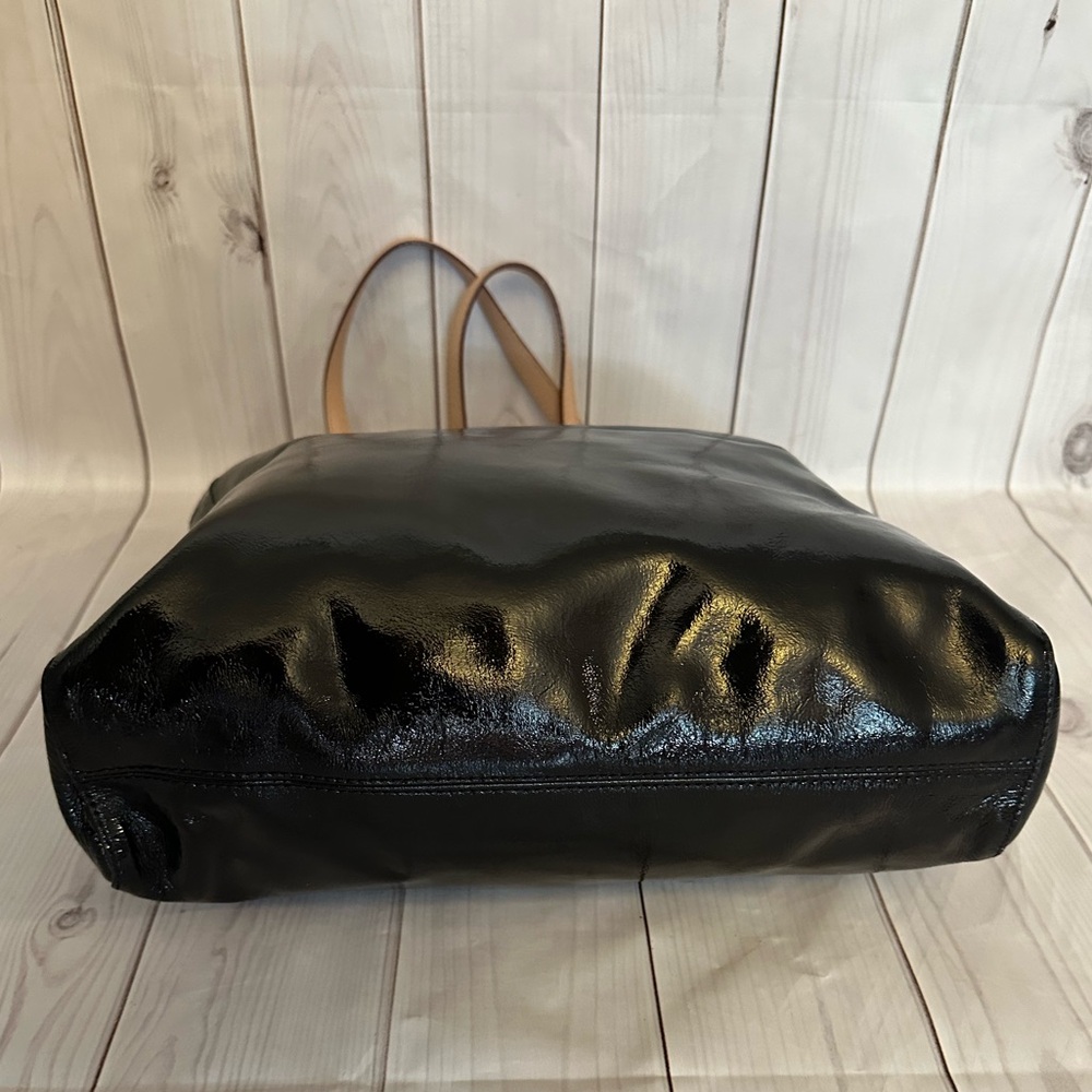 Michael Kors Black Patent Leather Tote Bag - Picture 7 of 11